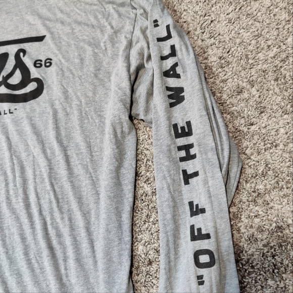 Vans Long Sleeve Grey Tee - Picture 3 of 5